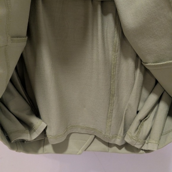 Maeve by Anthropologie Scalloped Collar Button Front Dress Light Green Womens M - Picture 3 of 8